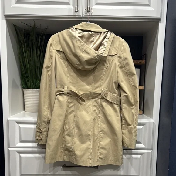 New York & Company Beige Trench Coat - Picture 6 of 12